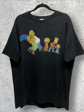 Port & Company The Simpsons Family Black T-Shirt // XL